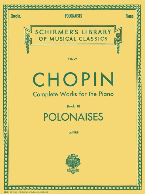 Complete Works for the Piano Book 3 POLONAISE [Mikuli]
