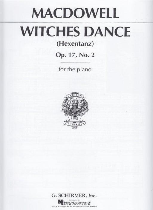 WITCHES DANCE (Hexentanz) Op.17, No.2