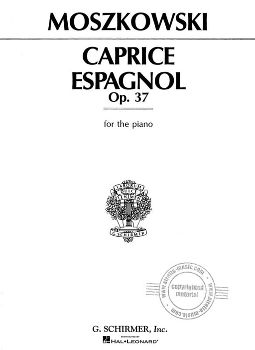 CAPRICE ESPAGNOL Op.37 for the piano