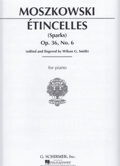 Etincelles  Op.36-6 for piano