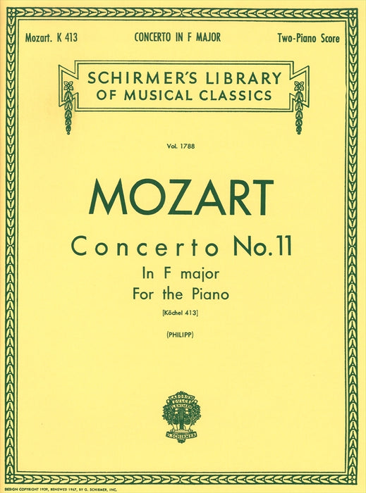 Concerto No.11 in F-major For the Piano KV413