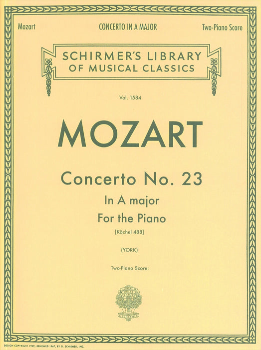 Concerto No.23 In A-major For the Piano KV488