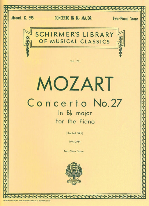 Concerto No.27 in B-flat major For the Piano KV595