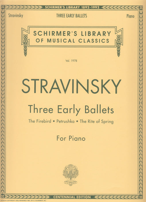 Three Early Ballets for Piano