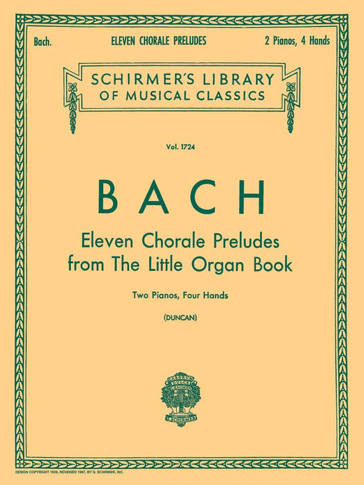 11 Chorale Preludes from the Little Organ Book(2P4H)