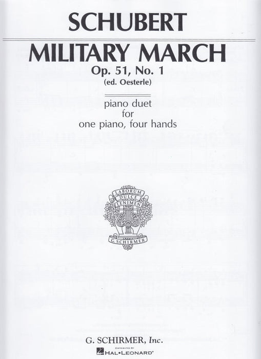 MILITARY MARCH Op.51, No.1