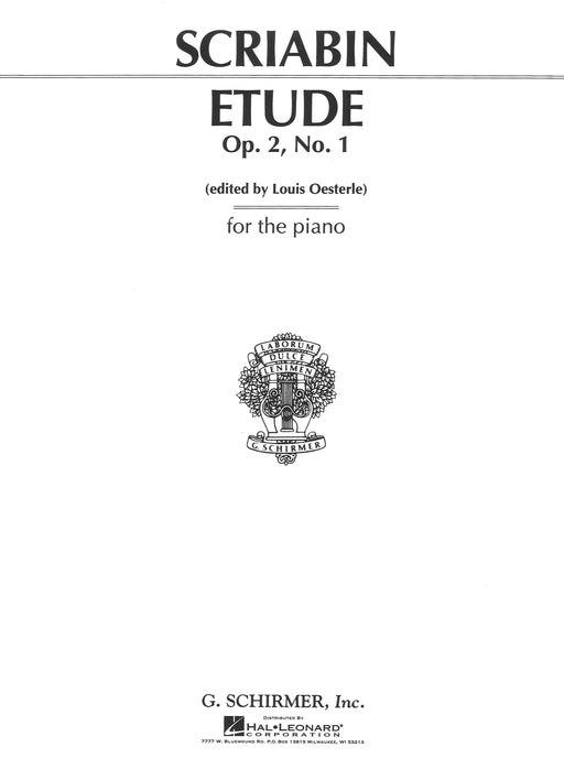 ETUDE Op.2, No.1