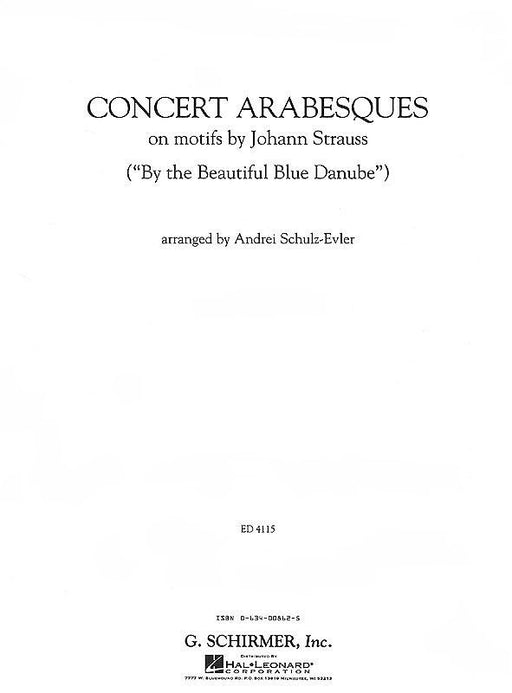 CONCERT ARABESQUES on motifs by Johann Strauss