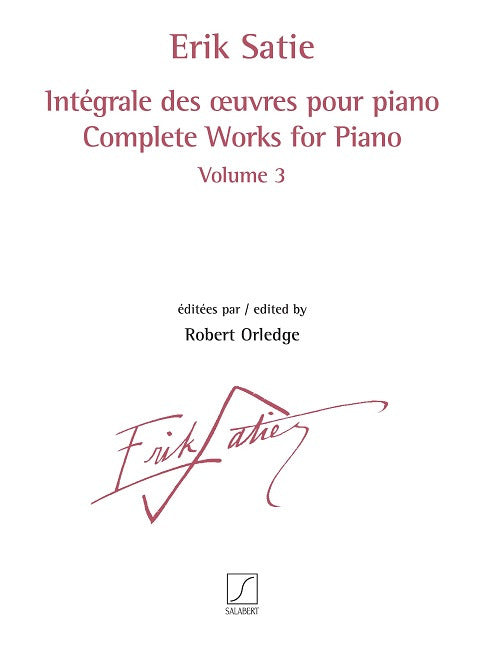 Integrale des oeuvres pour piano volume 3