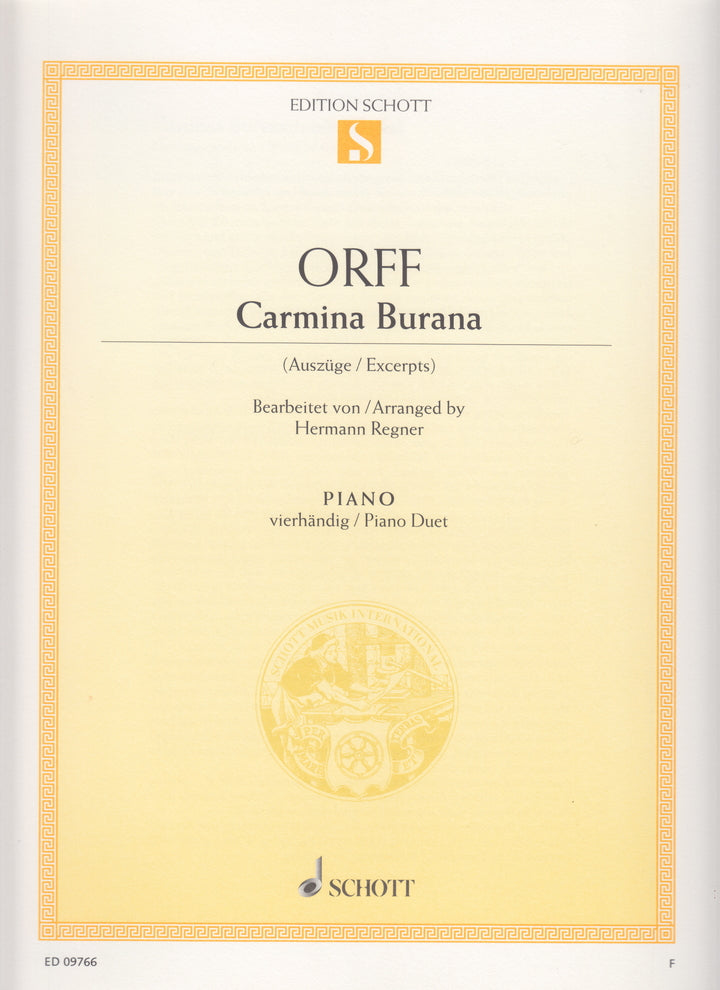 Carmina Burana (1P4H) - カルミナ・ブラーナ（1台4手編曲） - オルフ