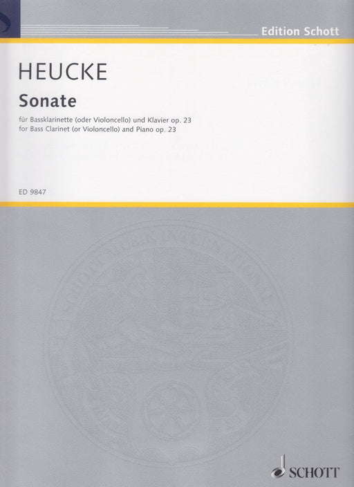 Sonate for Bass Clarinette (or Violoncello) and Piano Op.23