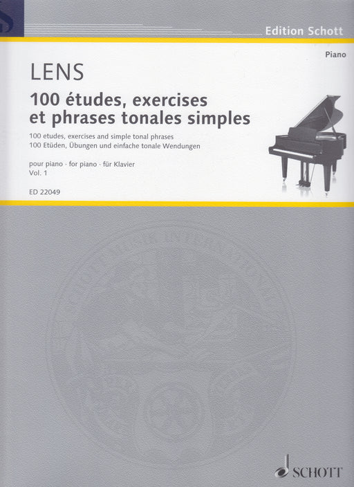 100 etudes, exercises and simple tonal phrases Vol.1