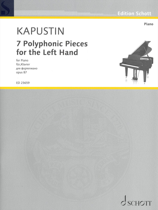 7 Polyphonic Pieces for the Left Hand Op.87