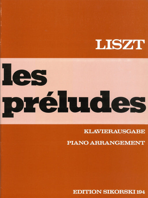 Les Preludes Symphonic Poem No.3 arranged for piano