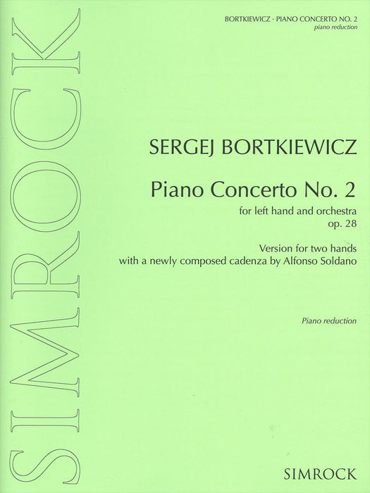 Piano Concerto for lest hand and orchestra No.2 Op.28（Version for two hands）(PD)