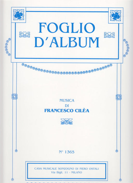 FOGLIO D'ALBUM Op.41