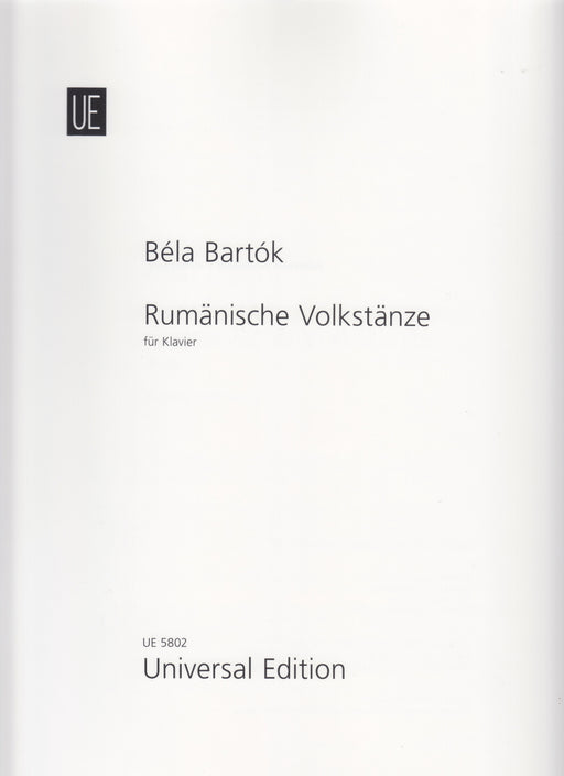 Rumanian Folk Dances Neuausgabe 1993