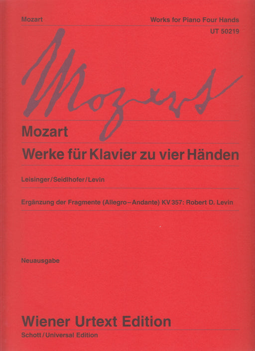 Mozart〈1台4手連弾〉 — 楽譜専門店 Crescendo alle