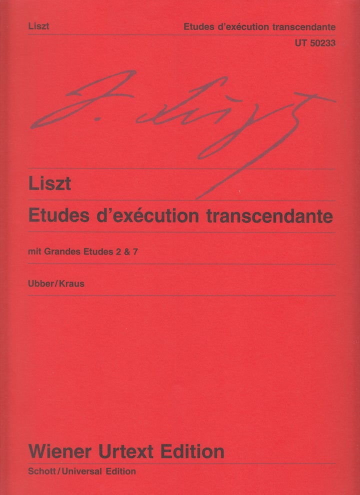 Etudes d'execution transcendante - 超絶技巧練習曲 - リスト — 楽譜