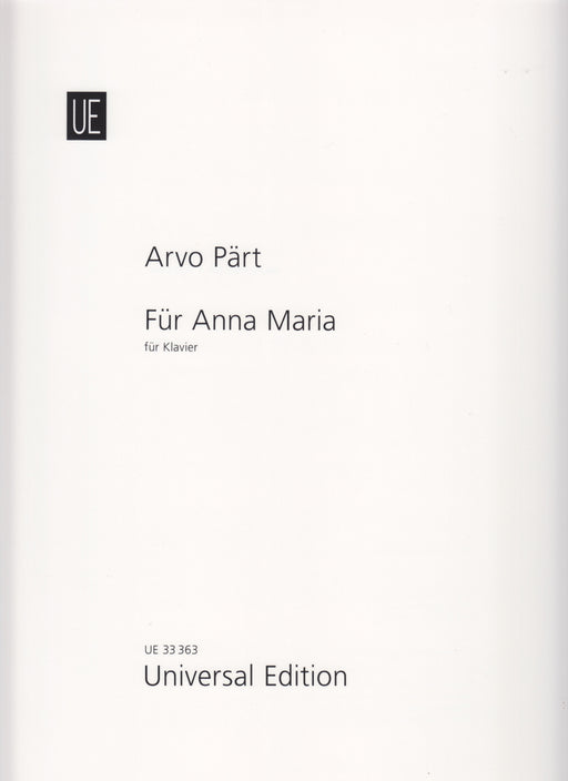 Fur Anna Maria fur Klavier (2006)