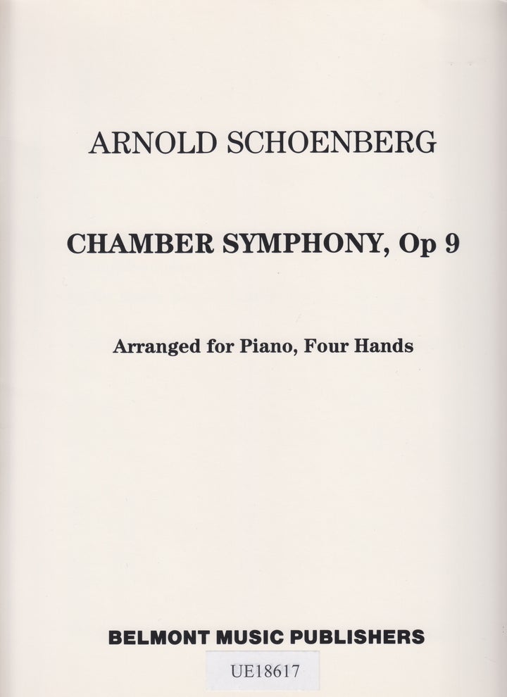 Chamber Symphony Op.9(1P4H) - 室内交響曲 作品9 (1台4手編曲