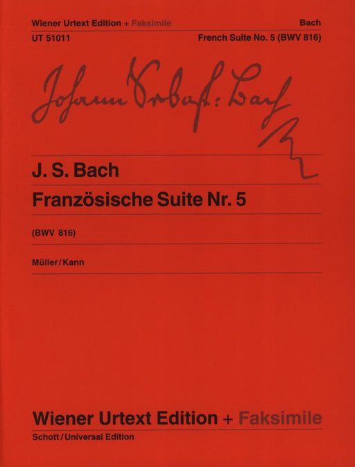 Franzosische Suite Nr.5 BWV816