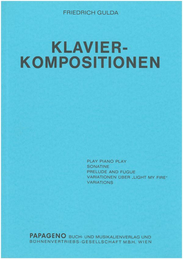 Klavier Kompositionen - ピアノ作品集 - グルダ — 楽譜専門店