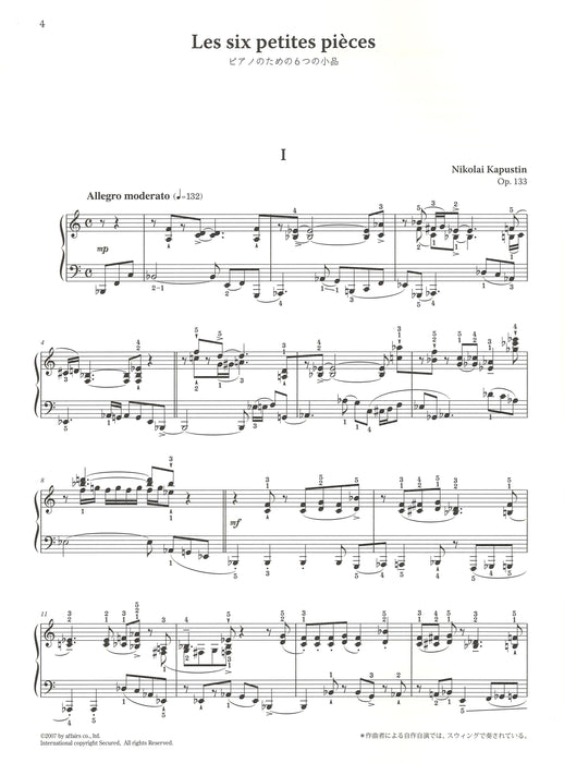 Les Six Petites Pieces, Op.133